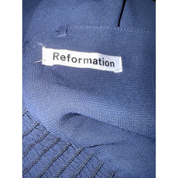 Reformation Igrid Strapless Navy Lined gown Size 4 Maxi - Picture 9 of 15